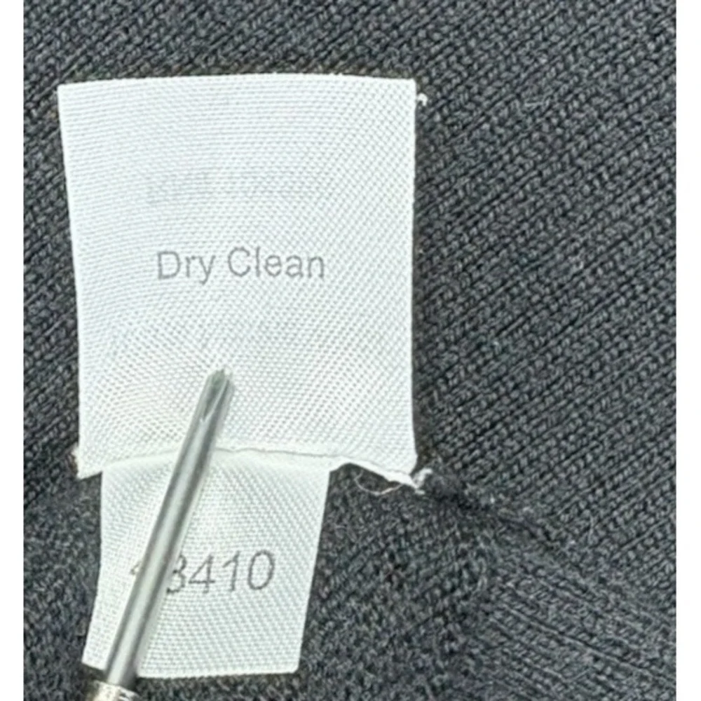 Garnet Hill Womens Dress Small Black 100% Merino Wool Midi Lagenlook Pockets - Picture 8 of 9